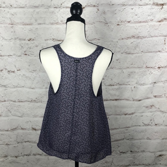 NWOT RVCA Sheer Tank Top Blouse Sz Medium - Picture 5 of 7